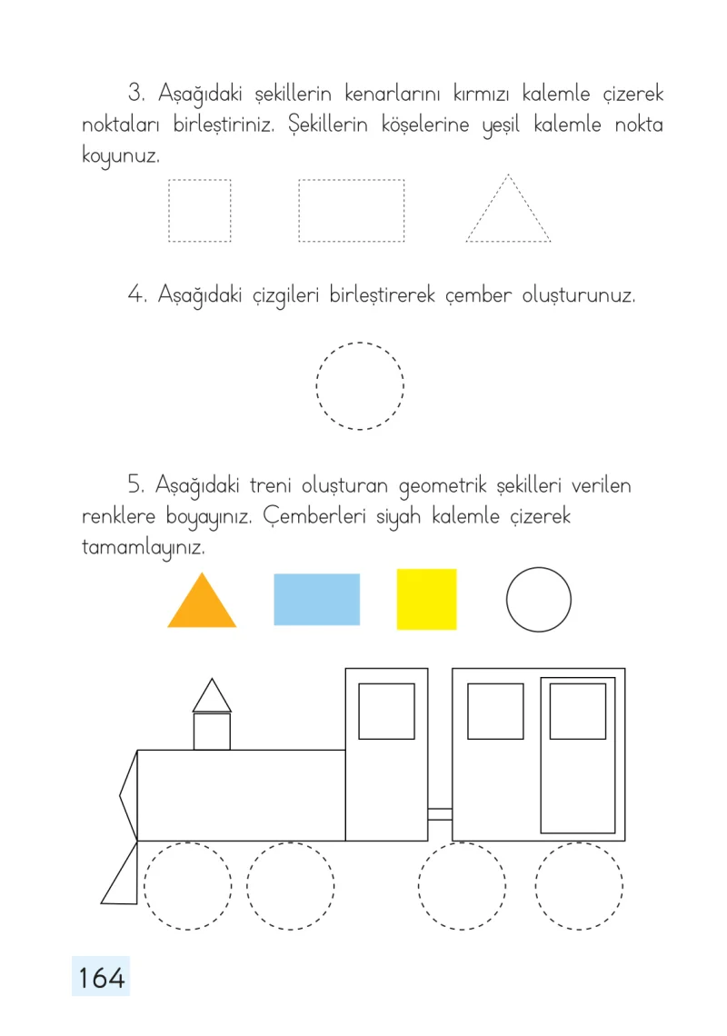 1. Sınıf Matematik Ders Kitabı Cevapları Dizin Yayıncılık Sayfa 164