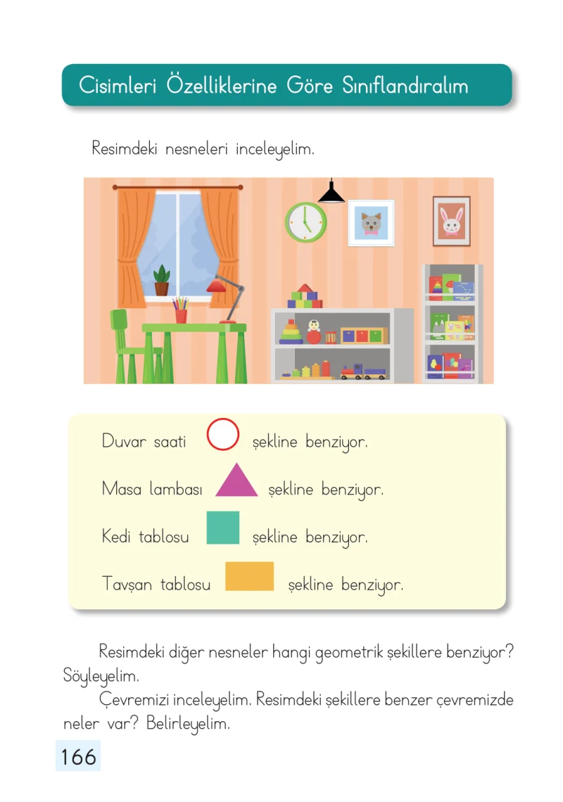 1. Sınıf Matematik Ders Kitabı Cevapları Dizin Yayıncılık Sayfa 166