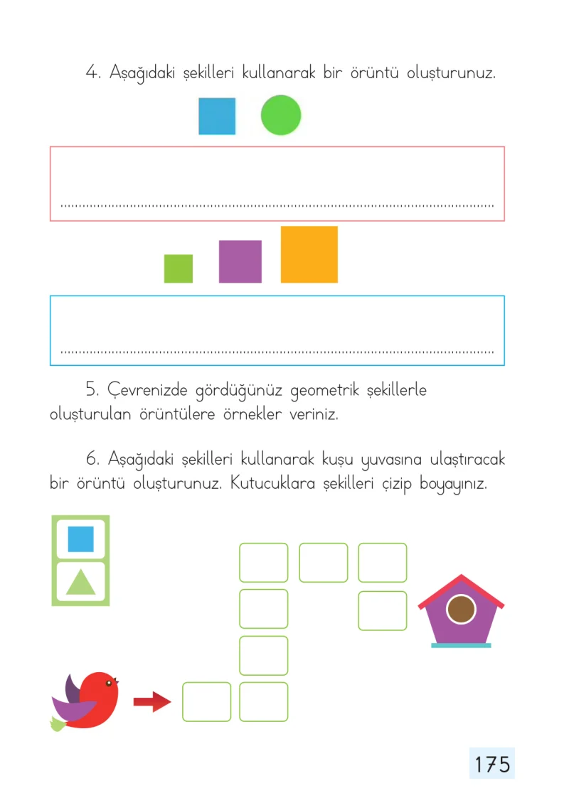 1. Sınıf Matematik Ders Kitabı Cevapları Dizin Yayıncılık Sayfa 175