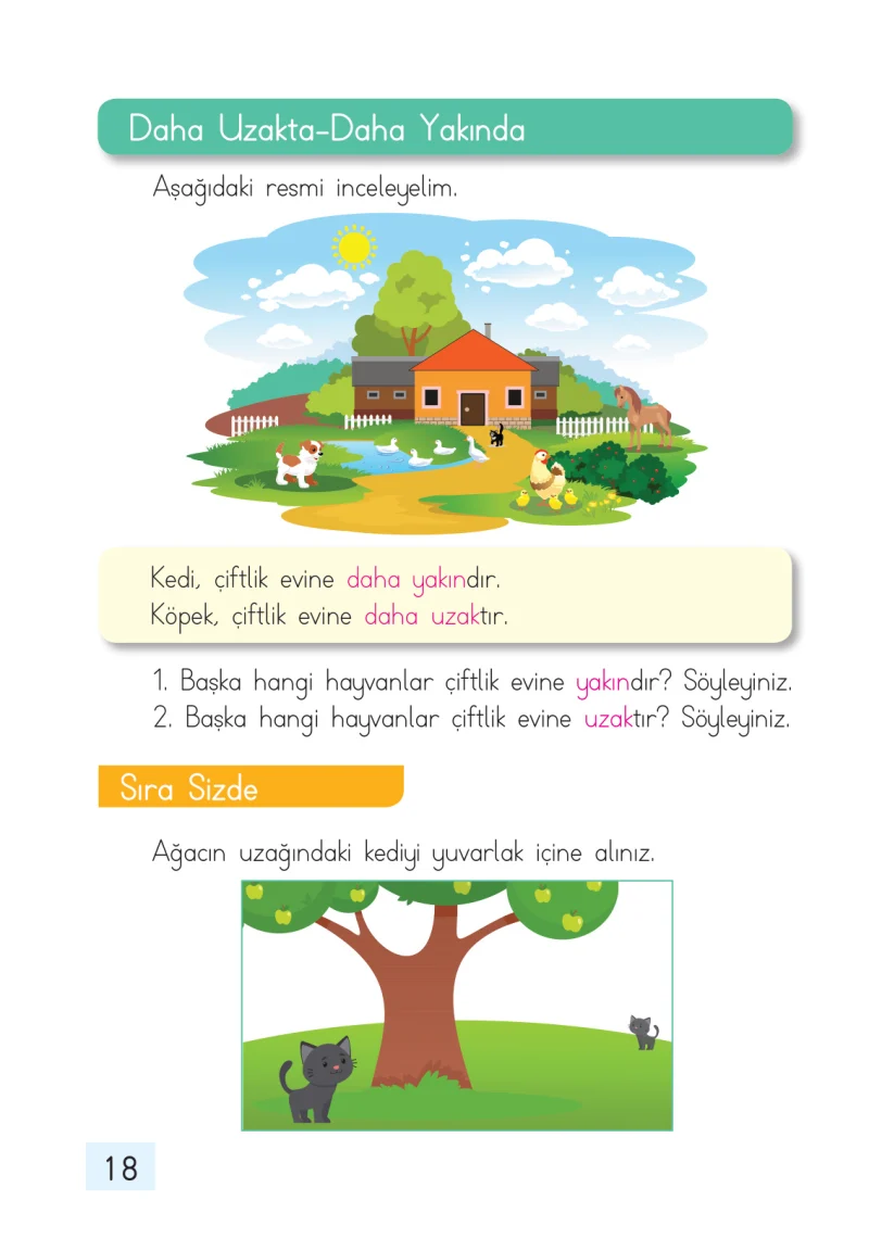 1. Sınıf Matematik Ders Kitabı Cevapları Dizin Yayıncılık Sayfa 18