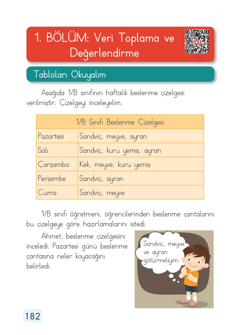 1. Sınıf Matematik Ders Kitabı Cevapları Dizin Yayıncılık Sayfa 182