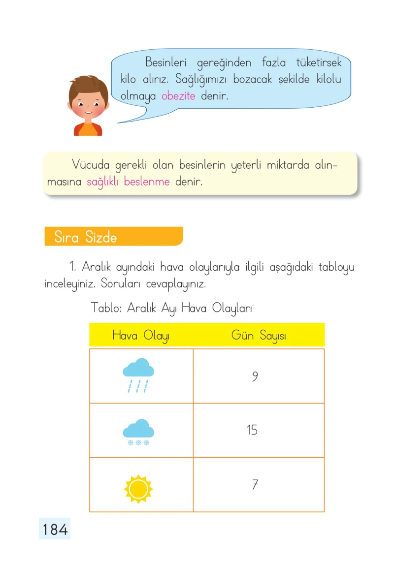 1. Sınıf Matematik Ders Kitabı Cevapları Dizin Yayıncılık Sayfa 184