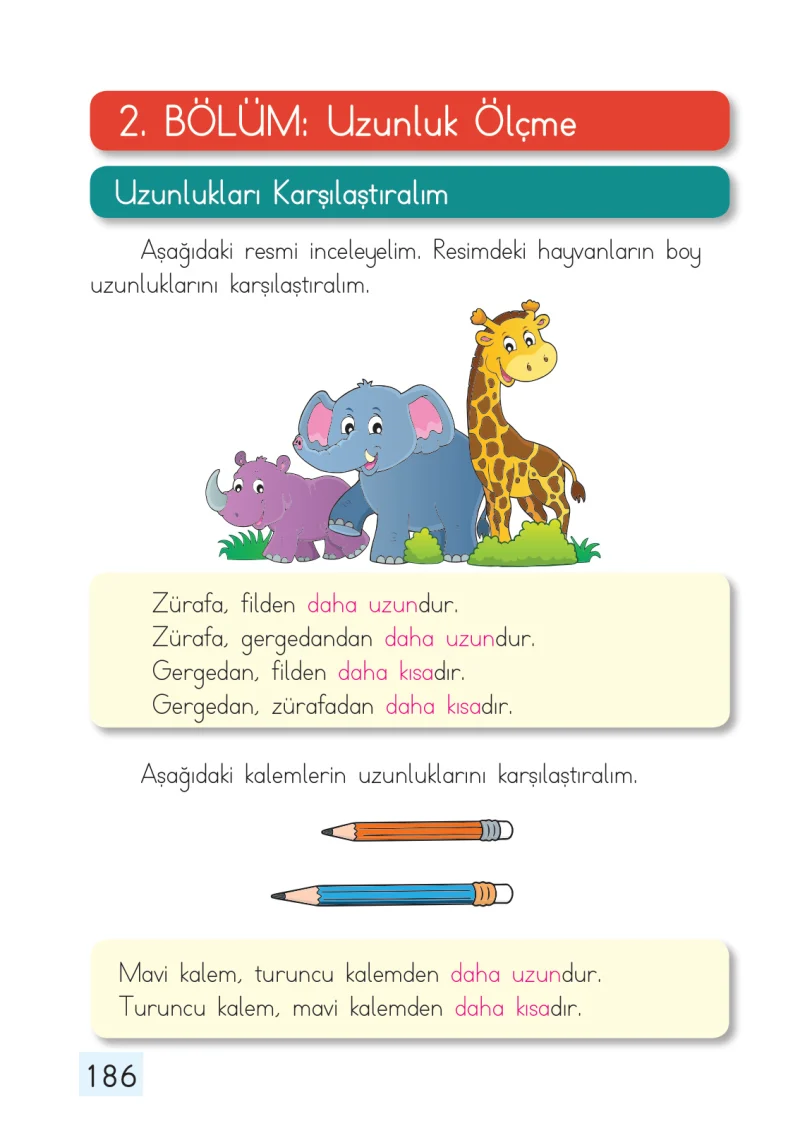 1. Sınıf Matematik Ders Kitabı Cevapları Dizin Yayıncılık Sayfa 186