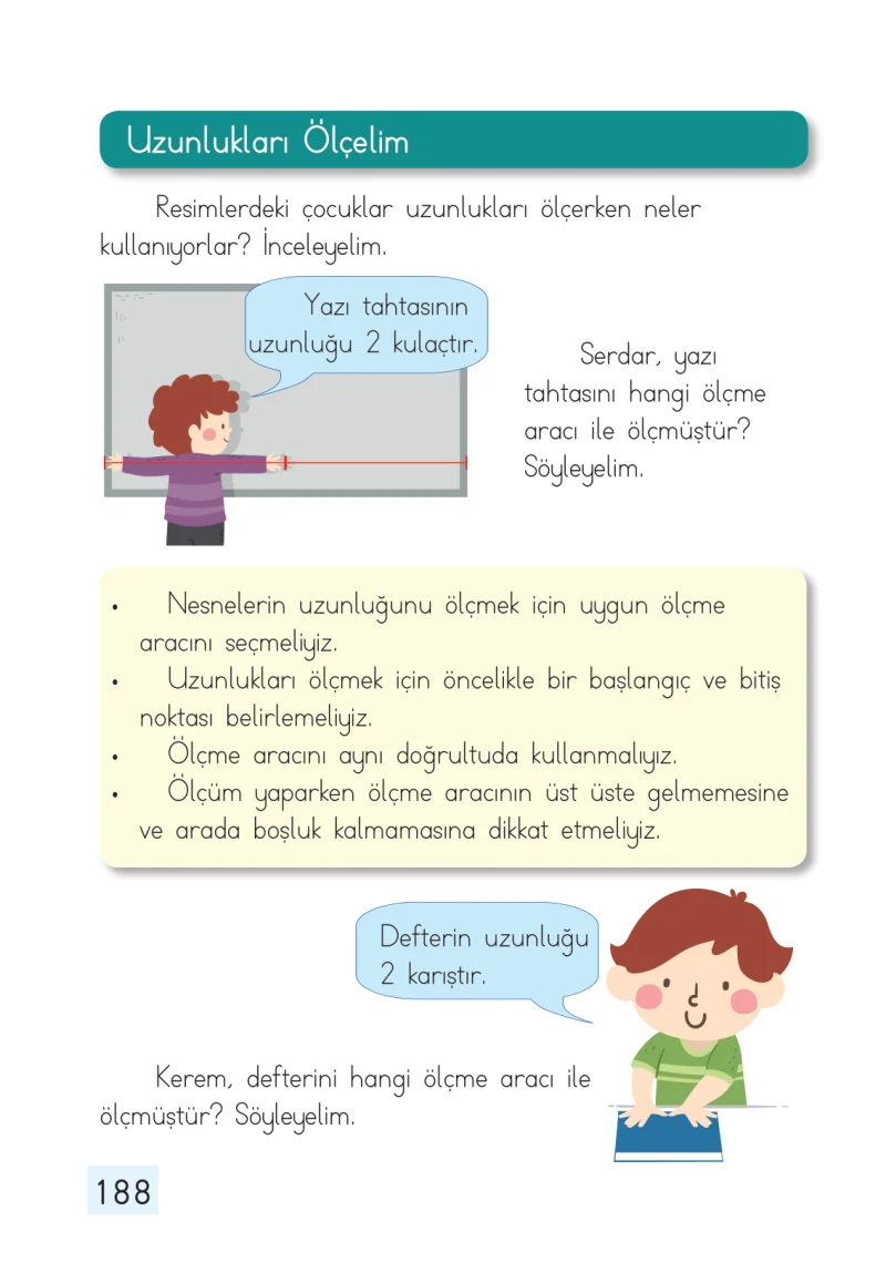 1. Sınıf Matematik Ders Kitabı Cevapları Dizin Yayıncılık Sayfa 188