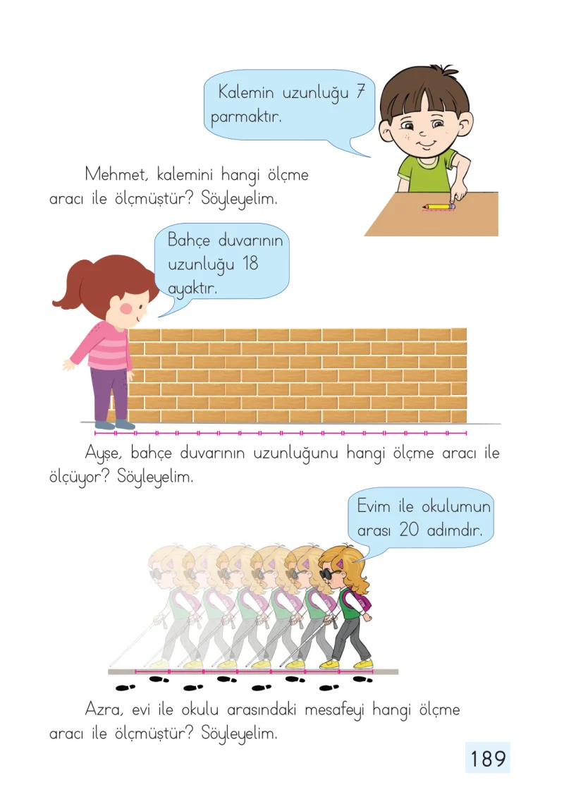 1. Sınıf Matematik Ders Kitabı Cevapları Dizin Yayıncılık Sayfa 189