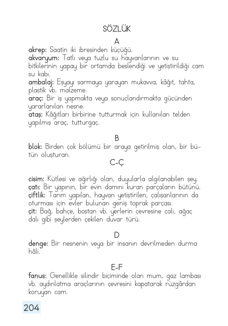 1. Sınıf Matematik Ders Kitabı Cevapları Dizin Yayıncılık Sayfa 204