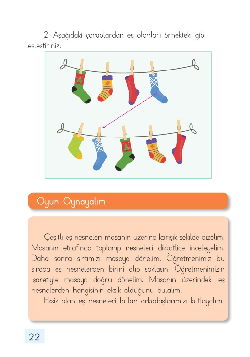 1. Sınıf Matematik Ders Kitabı Cevapları Dizin Yayıncılık Sayfa 22