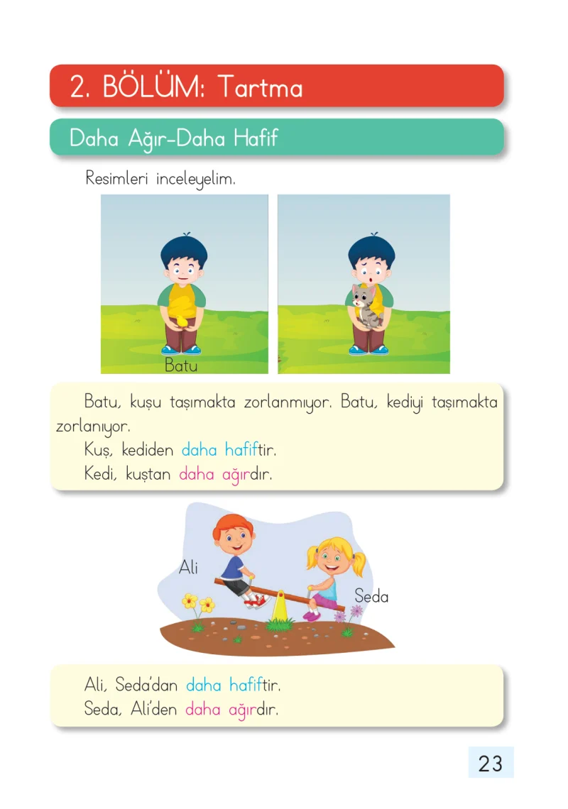 1. Sınıf Matematik Ders Kitabı Cevapları Dizin Yayıncılık Sayfa 23