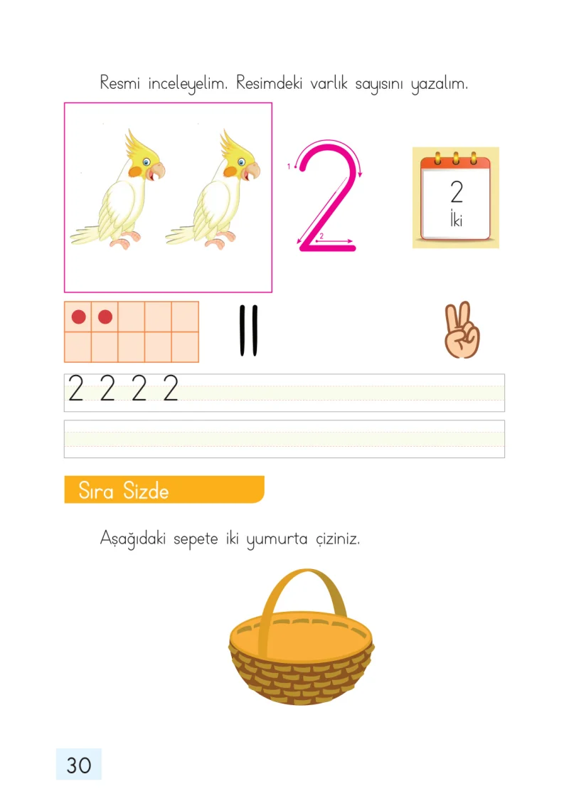 1. Sınıf Matematik Ders Kitabı Cevapları Dizin Yayıncılık Sayfa 30