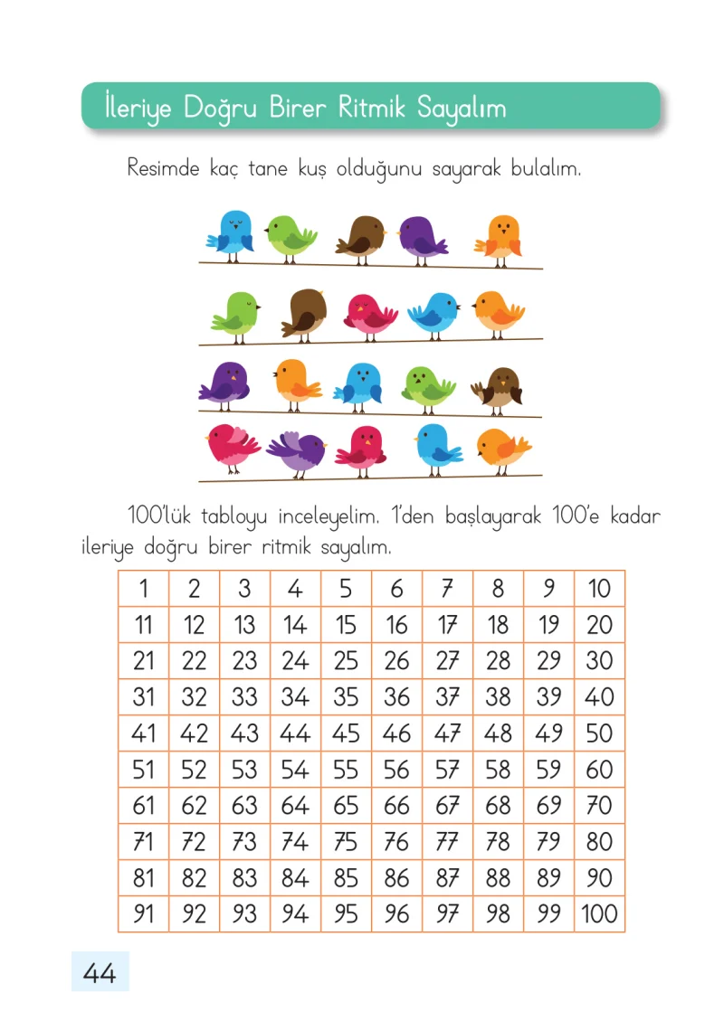 1. Sınıf Matematik Ders Kitabı Cevapları Dizin Yayıncılık Sayfa 44