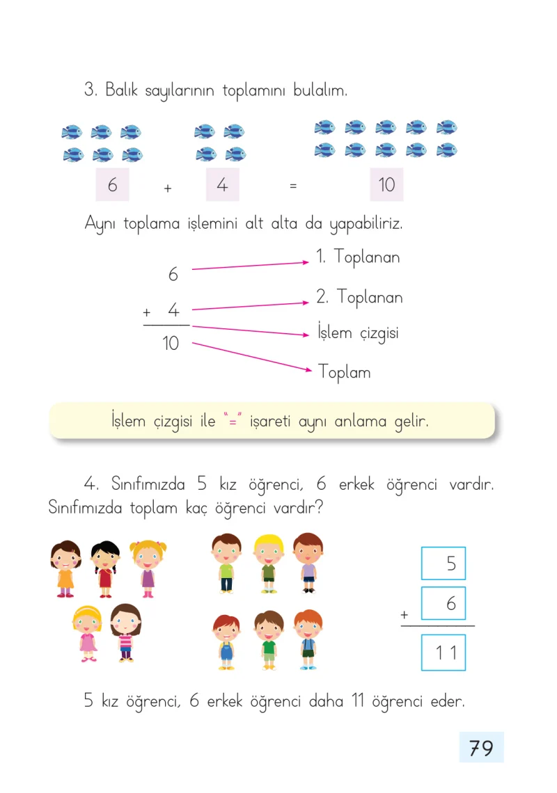1. Sınıf Matematik Ders Kitabı Cevapları Dizin Yayıncılık Sayfa 79