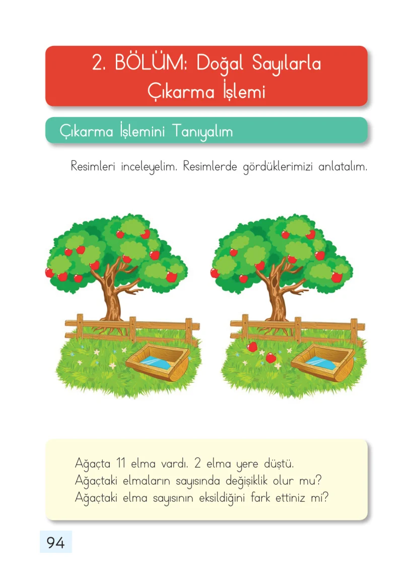 1. Sınıf Matematik Ders Kitabı Cevapları Dizin Yayıncılık Sayfa 94