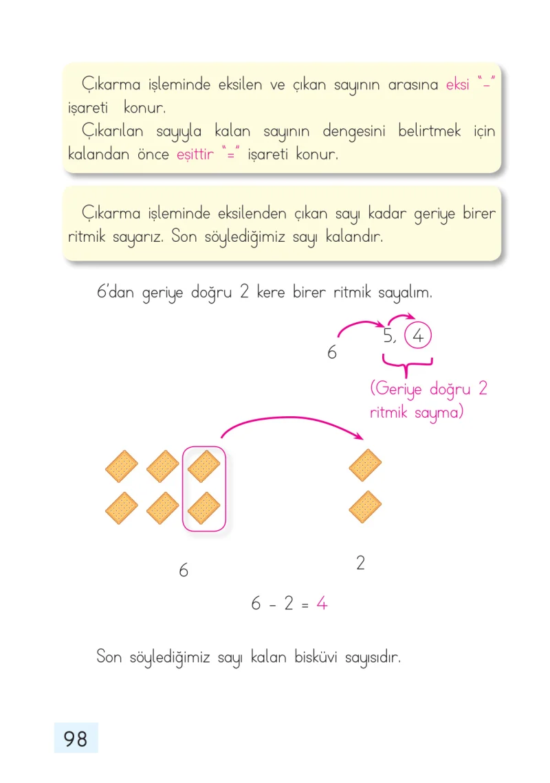 1. Sınıf Matematik Ders Kitabı Cevapları Dizin Yayıncılık Sayfa 98