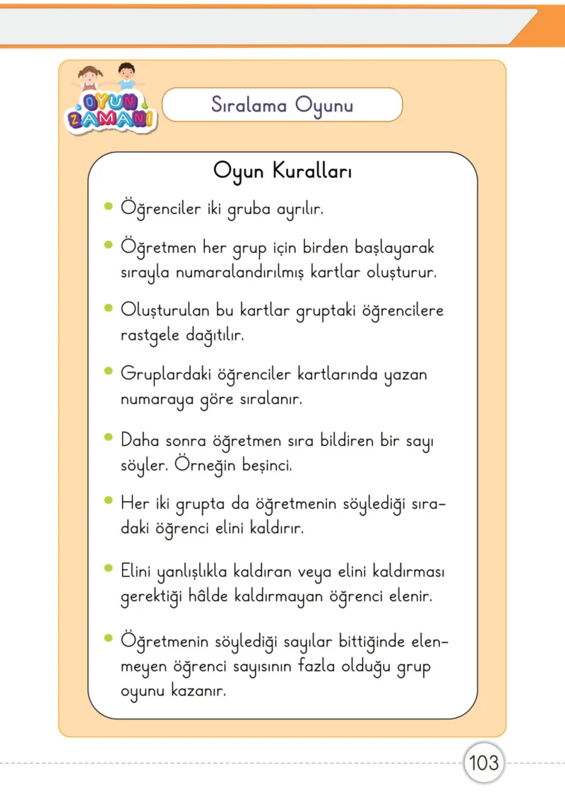 1. Sınıf Matematik Ders Kitabı Cevapları Meb Yayınları 1. Kitap Sayfa 103
