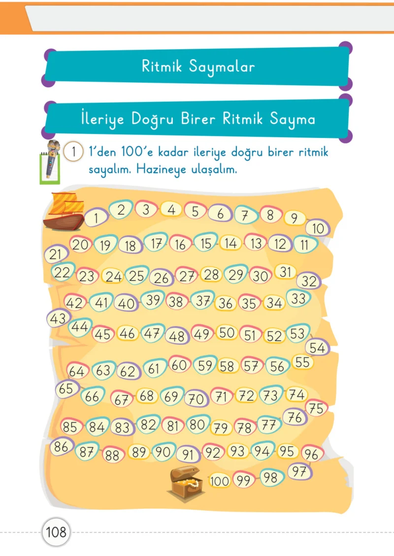 1. Sınıf Matematik Ders Kitabı Cevapları Meb Yayınları 1. Kitap Sayfa 108