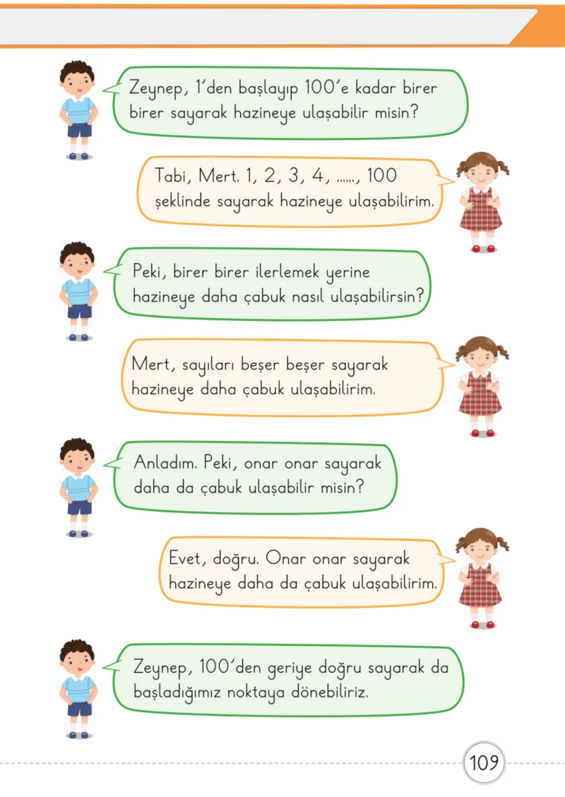 1. Sınıf Matematik Ders Kitabı Cevapları Meb Yayınları 1. Kitap Sayfa 109
