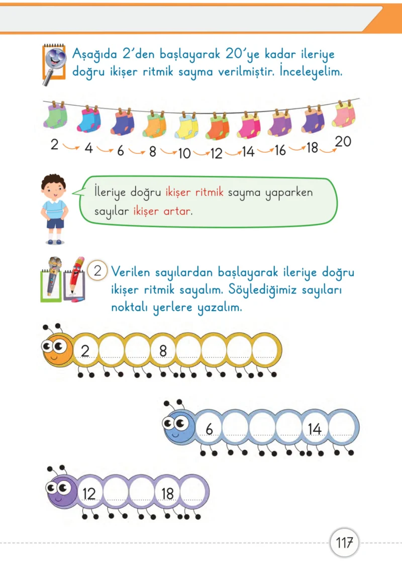 1. Sınıf Matematik Ders Kitabı Cevapları Meb Yayınları 1. Kitap Sayfa 117