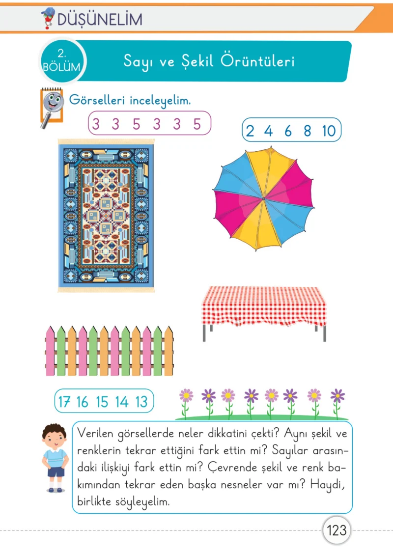 1. Sınıf Matematik Ders Kitabı Cevapları Meb Yayınları 1. Kitap Sayfa 123