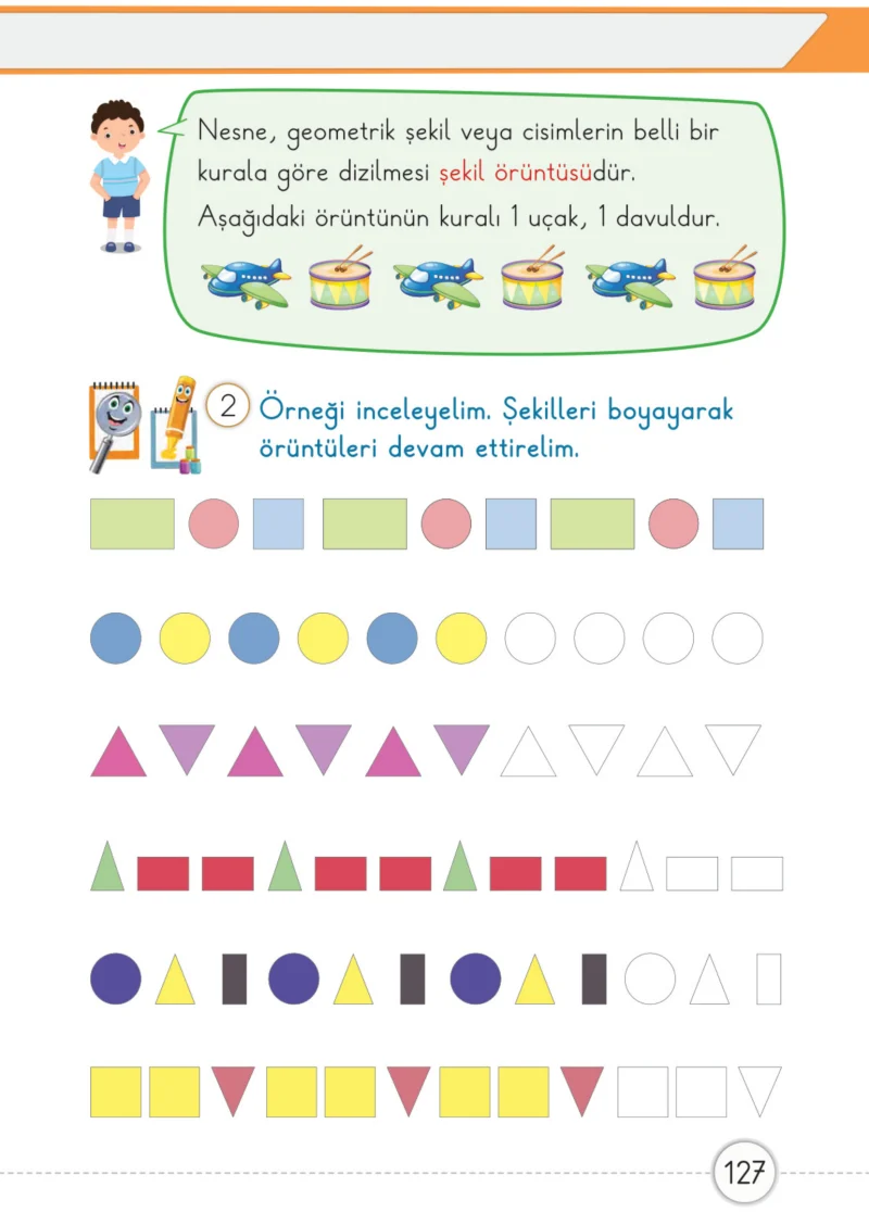 1. Sınıf Matematik Ders Kitabı Cevapları Meb Yayınları 1. Kitap Sayfa 127