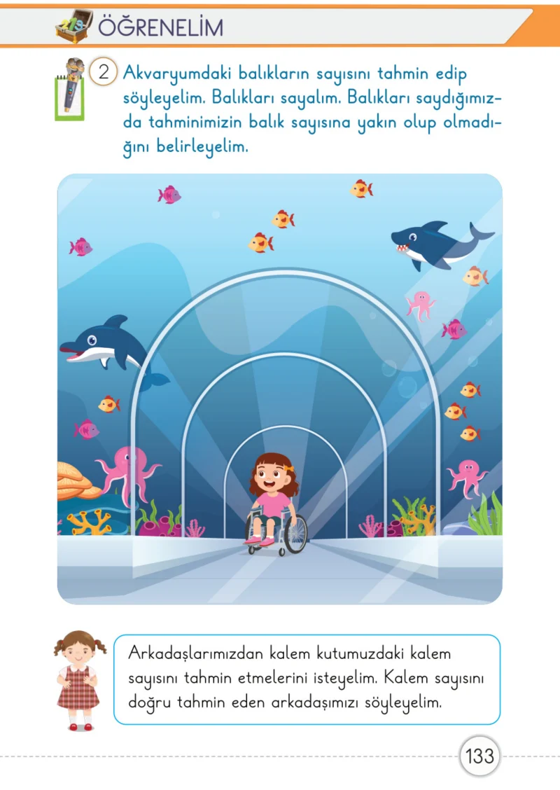 1. Sınıf Matematik Ders Kitabı Cevapları Meb Yayınları 1. Kitap Sayfa 133