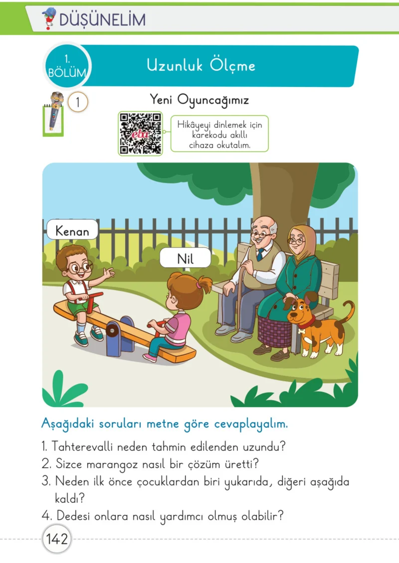 1. Sınıf Matematik Ders Kitabı Cevapları Meb Yayınları 1. Kitap Sayfa 142