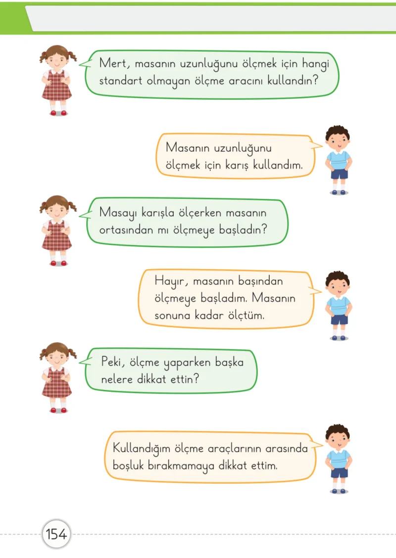 1. Sınıf Matematik Ders Kitabı Cevapları Meb Yayınları 1. Kitap Sayfa 154