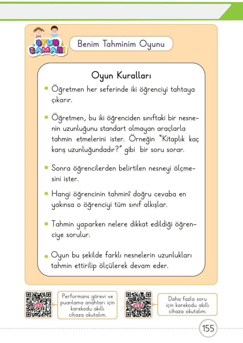 1. Sınıf Matematik Ders Kitabı Cevapları Meb Yayınları 1. Kitap Sayfa 155