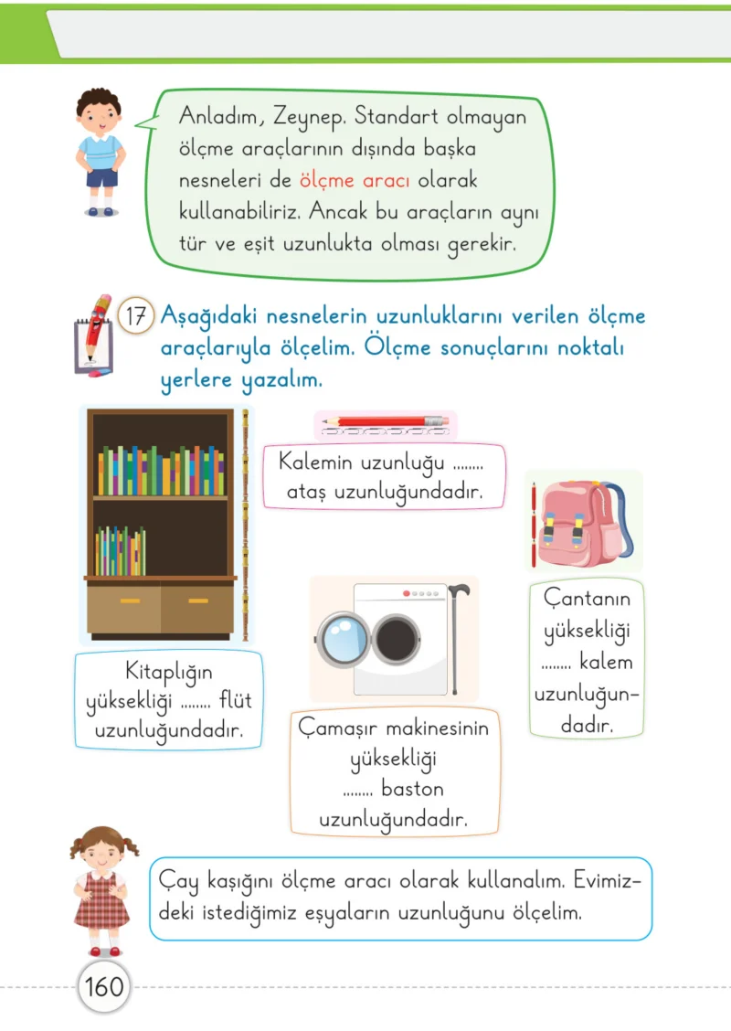 1. Sınıf Matematik Ders Kitabı Cevapları Meb Yayınları 1. Kitap Sayfa 160