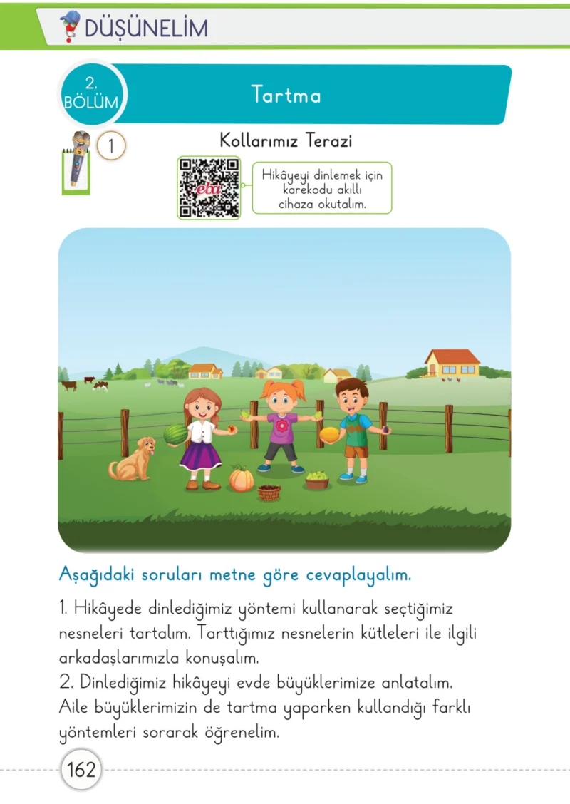 1. Sınıf Matematik Ders Kitabı Cevapları Meb Yayınları 1. Kitap Sayfa 162