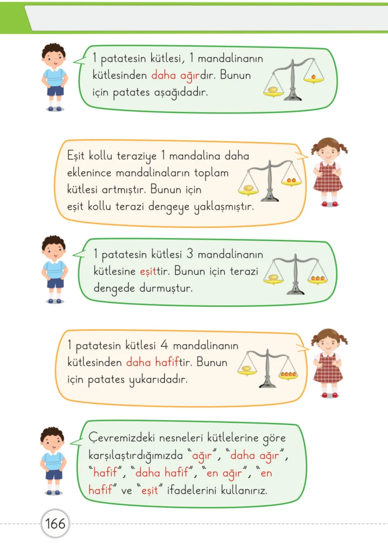 1. Sınıf Matematik Ders Kitabı Cevapları Meb Yayınları 1. Kitap Sayfa 166