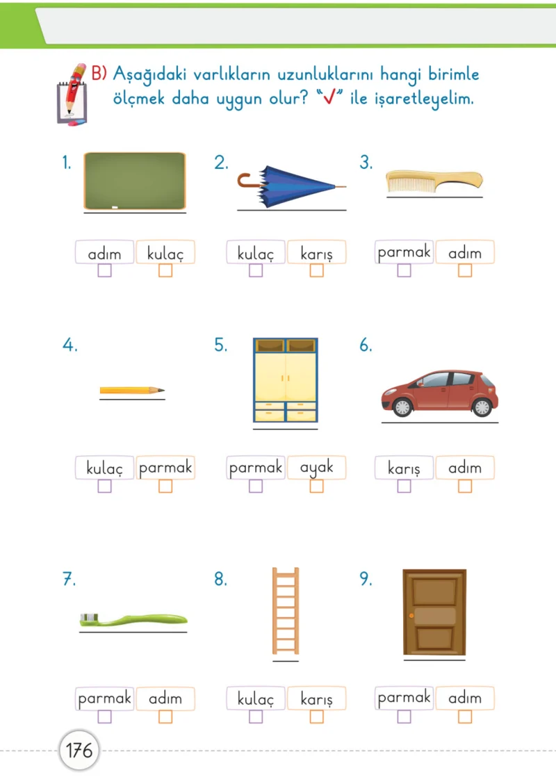 1. Sınıf Matematik Ders Kitabı Cevapları Meb Yayınları 1. Kitap Sayfa 176