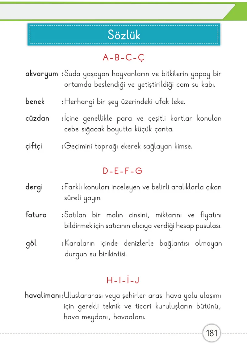 1. Sınıf Matematik Ders Kitabı Cevapları Meb Yayınları 1. Kitap Sayfa 181