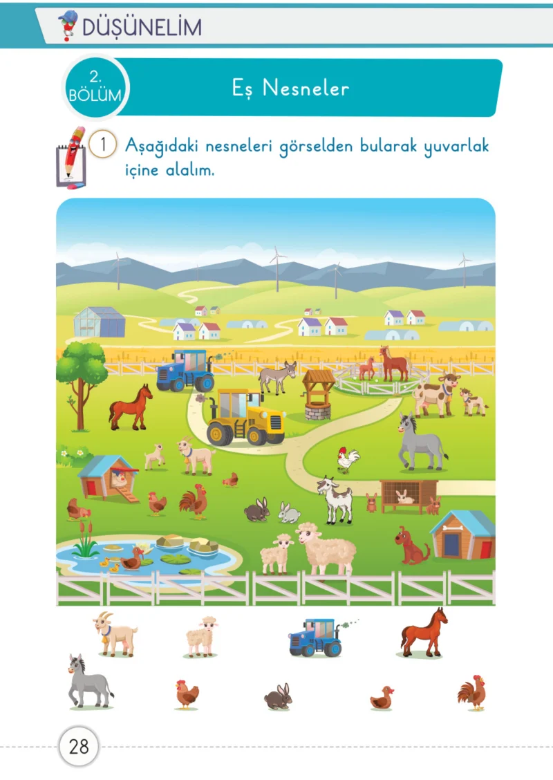 1. Sınıf Matematik Ders Kitabı Cevapları Meb Yayınları 1. Kitap Sayfa 28