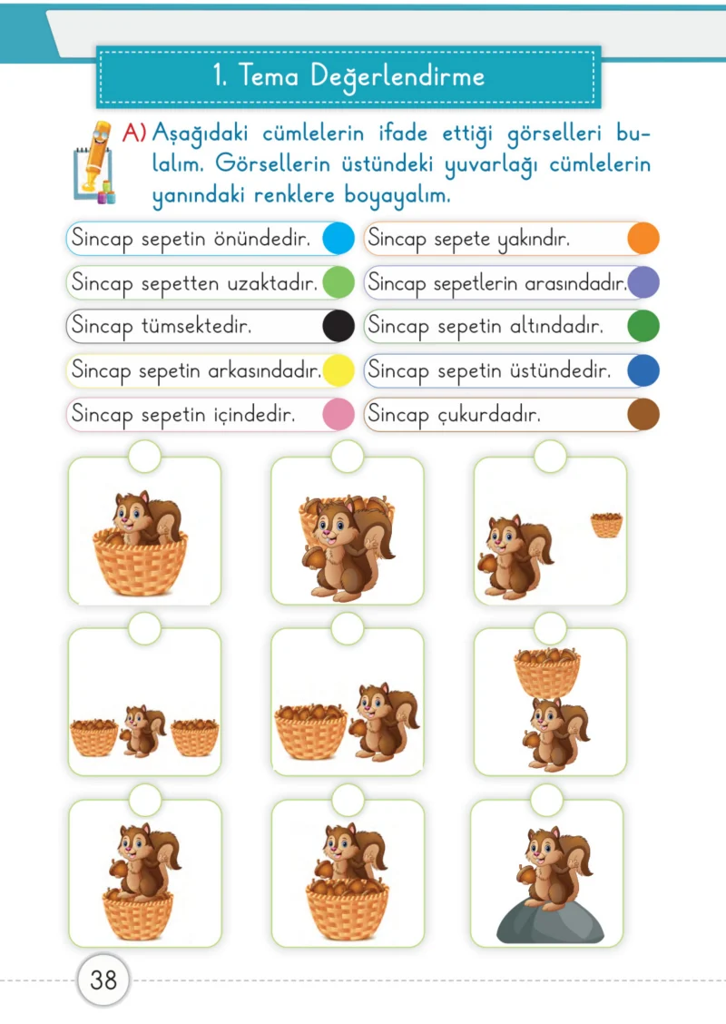 1. Sınıf Matematik Ders Kitabı Cevapları Meb Yayınları 1. Kitap Sayfa 38