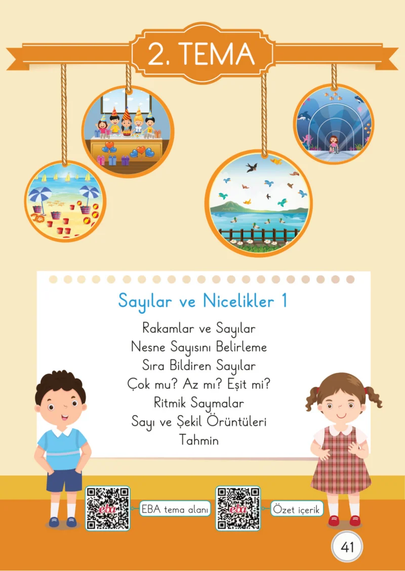 1. Sınıf Matematik Ders Kitabı Cevapları Meb Yayınları 1. Kitap Sayfa 41