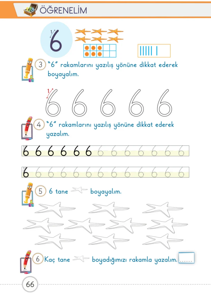 1. Sınıf Matematik Ders Kitabı Cevapları Meb Yayınları 1. Kitap Sayfa 66
