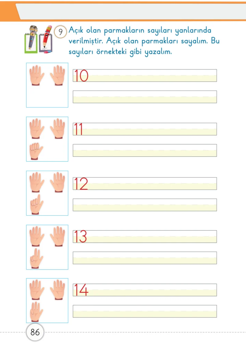 1. Sınıf Matematik Ders Kitabı Cevapları Meb Yayınları 1. Kitap Sayfa 86