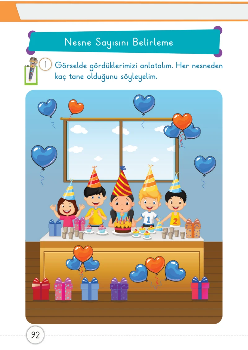 1. Sınıf Matematik Ders Kitabı Cevapları Meb Yayınları 1. Kitap Sayfa 92