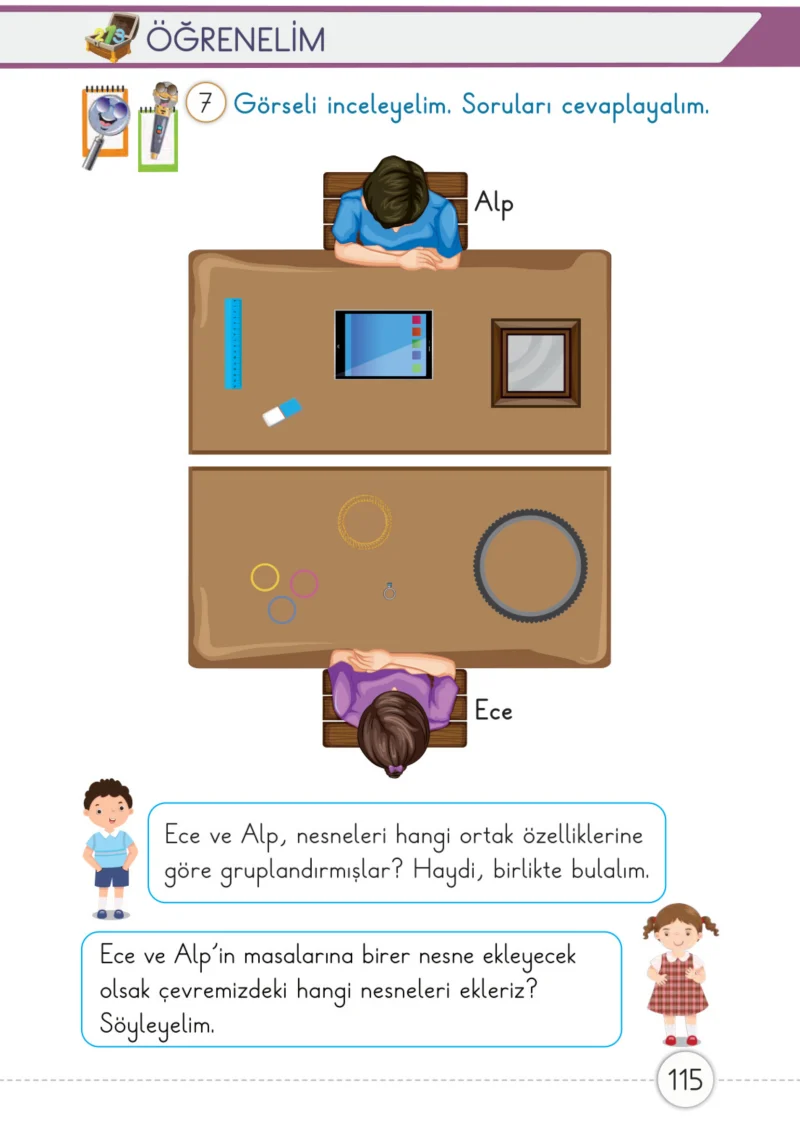 1. Sınıf Matematik Ders Kitabı Cevapları Meb Yayınları 2. Kitap Sayfa 115