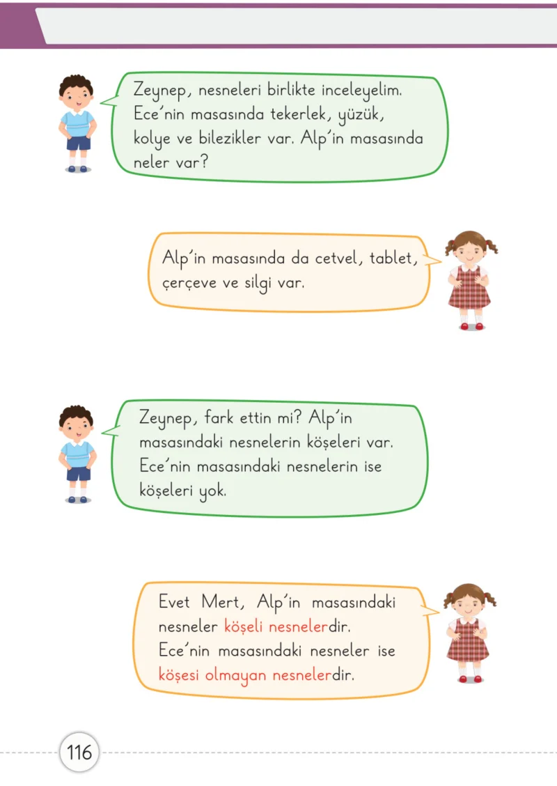 1. Sınıf Matematik Ders Kitabı Cevapları Meb Yayınları 2. Kitap Sayfa 116