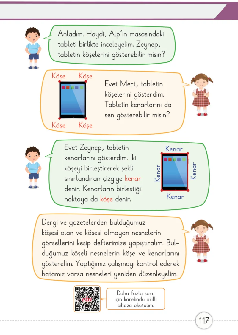 1. Sınıf Matematik Ders Kitabı Cevapları Meb Yayınları 2. Kitap Sayfa 117