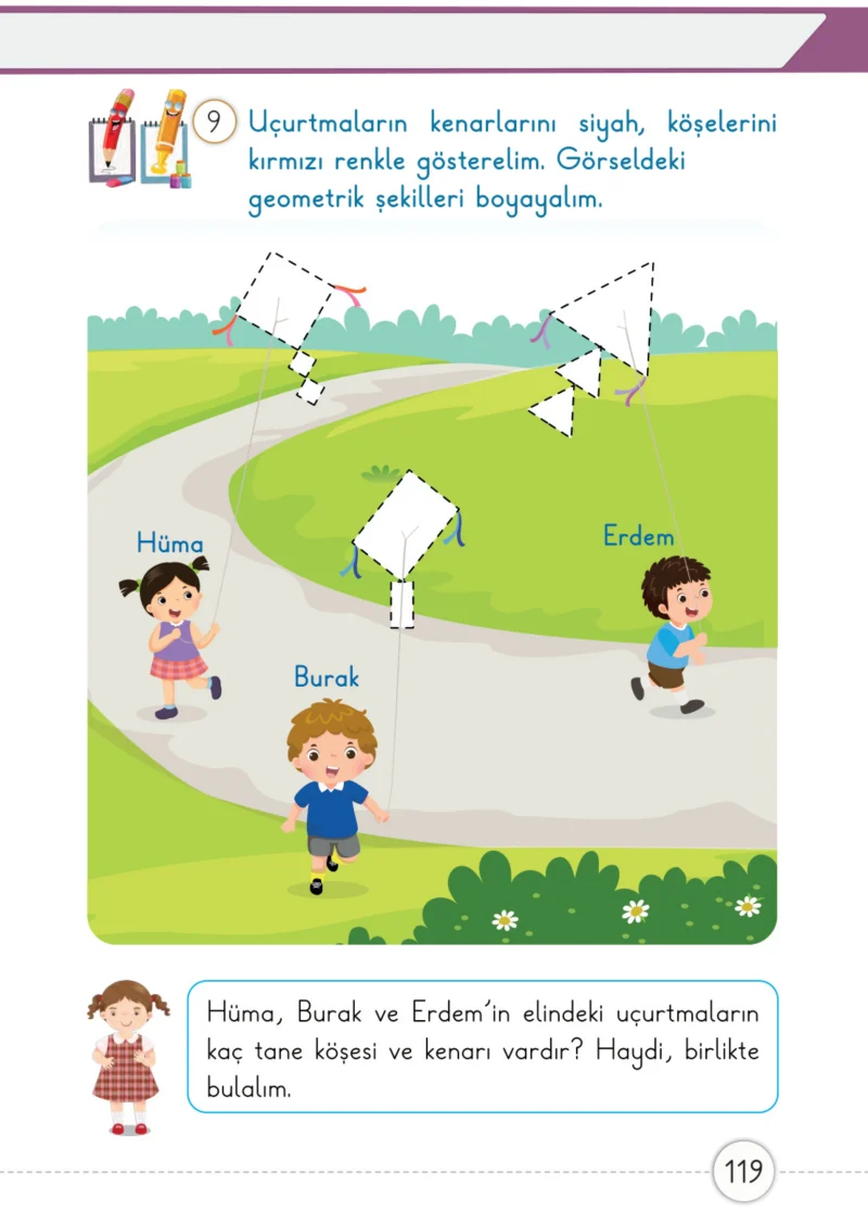 1. Sınıf Matematik Ders Kitabı Cevapları Meb Yayınları 2. Kitap Sayfa 119