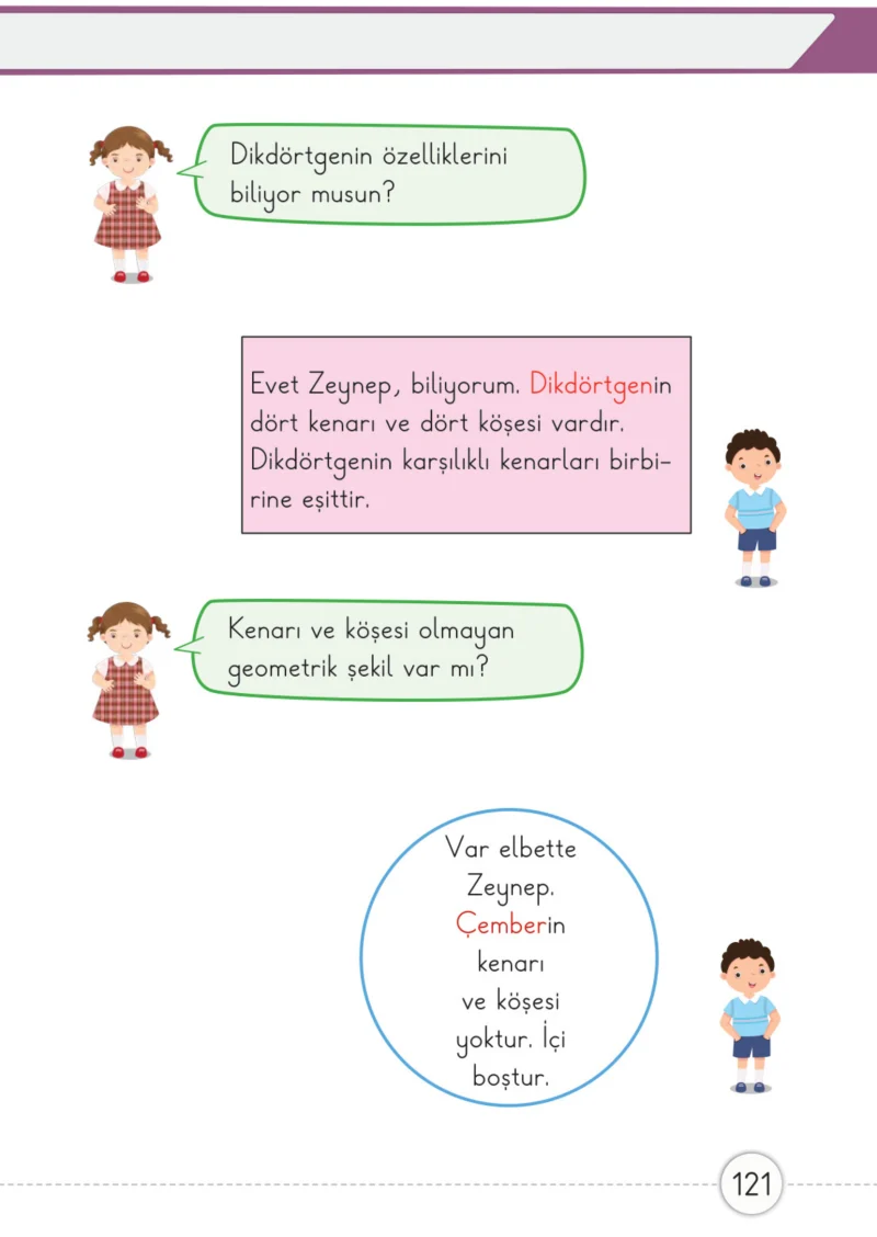 1. Sınıf Matematik Ders Kitabı Cevapları Meb Yayınları 2. Kitap Sayfa 121