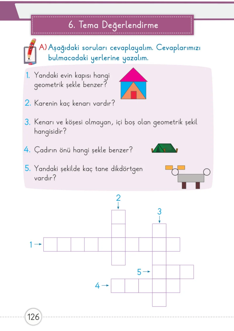 1. Sınıf Matematik Ders Kitabı Cevapları Meb Yayınları 2. Kitap Sayfa 126