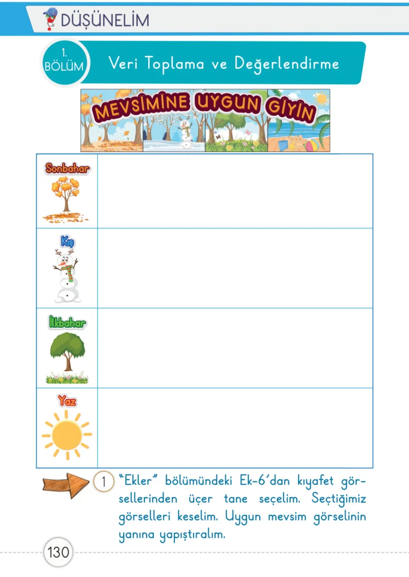 1. Sınıf Matematik Ders Kitabı Cevapları Meb Yayınları 2. Kitap Sayfa 130