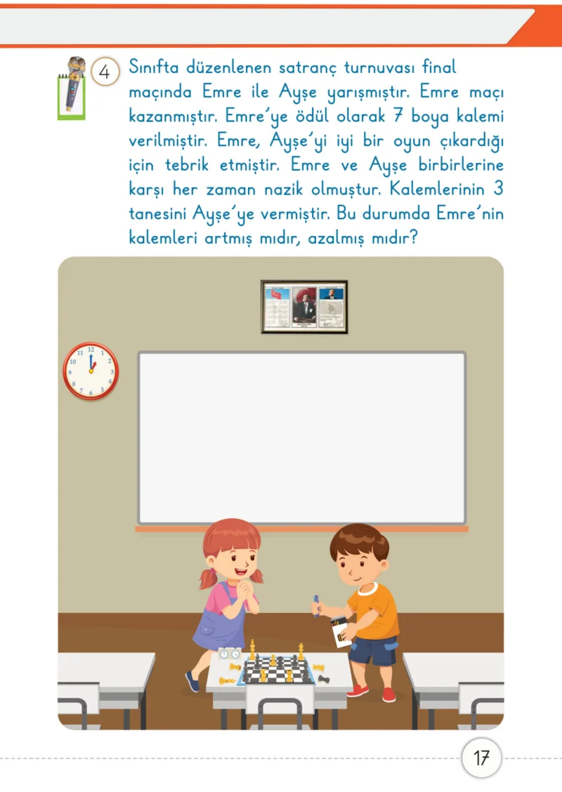 1. Sınıf Matematik Ders Kitabı Cevapları Meb Yayınları 2. Kitap Sayfa 17