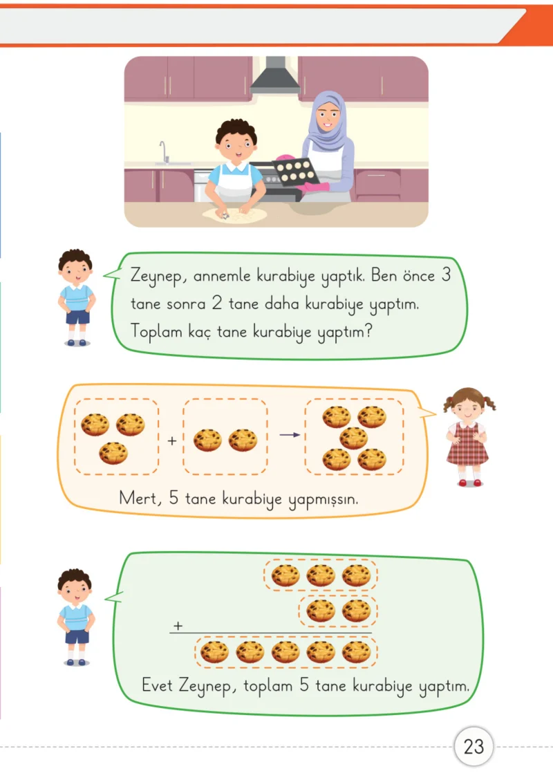 1. Sınıf Matematik Ders Kitabı Cevapları Meb Yayınları 2. Kitap Sayfa 23