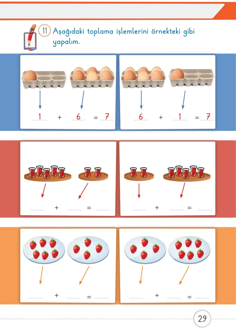 1. Sınıf Matematik Ders Kitabı Cevapları Meb Yayınları 2. Kitap Sayfa 29