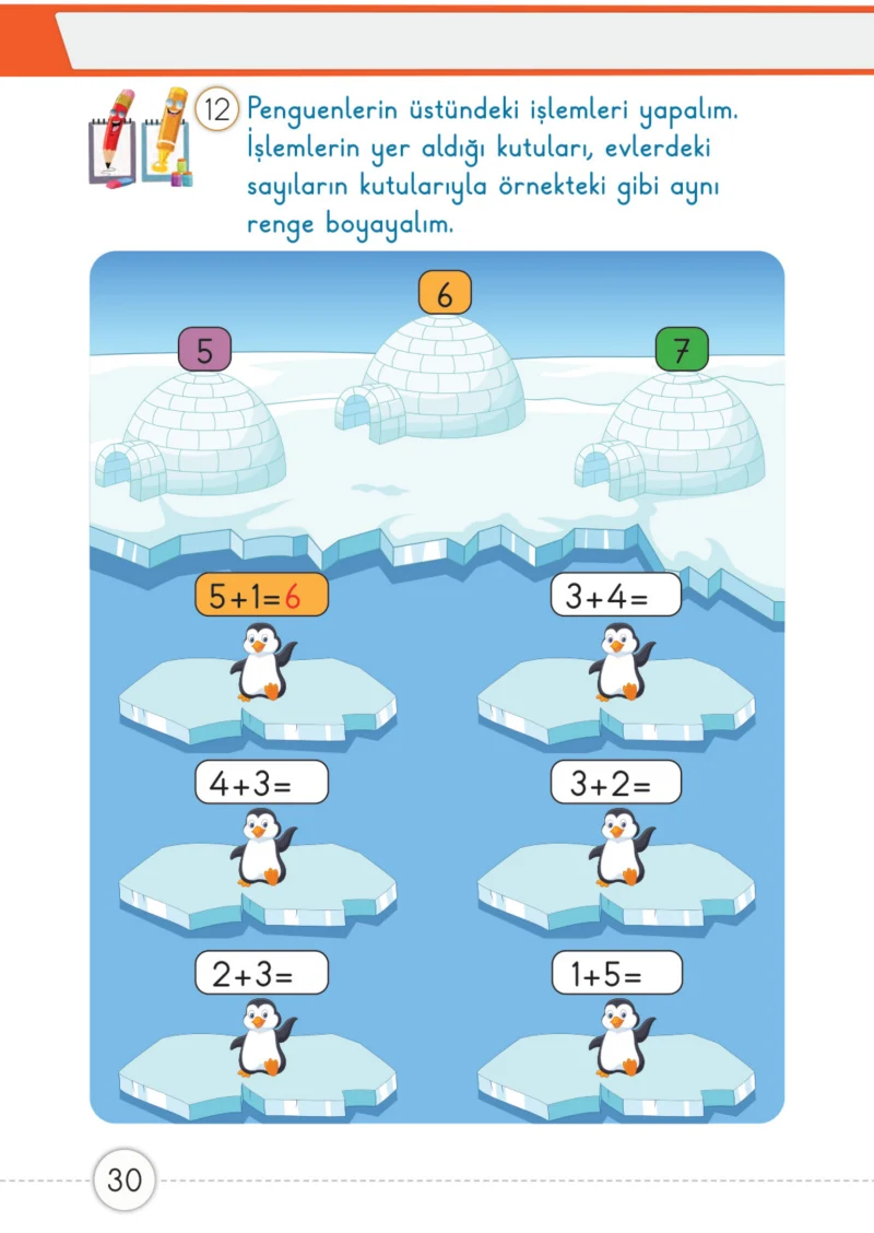 1. Sınıf Matematik Ders Kitabı Cevapları Meb Yayınları 2. Kitap Sayfa 30
