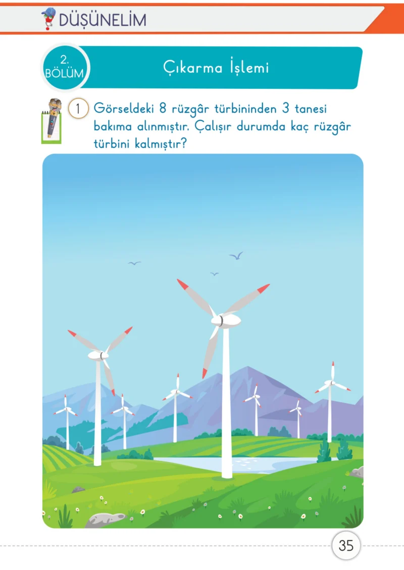 1. Sınıf Matematik Ders Kitabı Cevapları Meb Yayınları 2. Kitap Sayfa 35